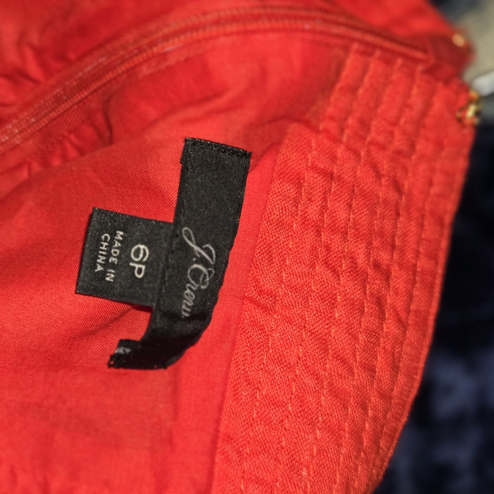 J. Crew  Red Linen Jumpsuit - Picture 3 of 3
